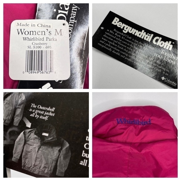 Columbia Jacket Coat Windbreaker Nylon Whirlibird Parka Shell Hiking Outdoor New - Picture 13 of 16